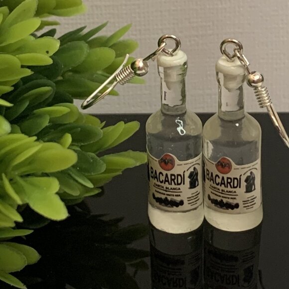 Liquor Earrings, Alcohol Earring, Rum Earring, Funny Food Earrings, Gift Idea, - Picture 1 of 4